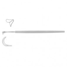 Cushing Retractor / Saddle Hook Stainless Steel, 24 cm - 9 1/2" Blade Size 10 mm